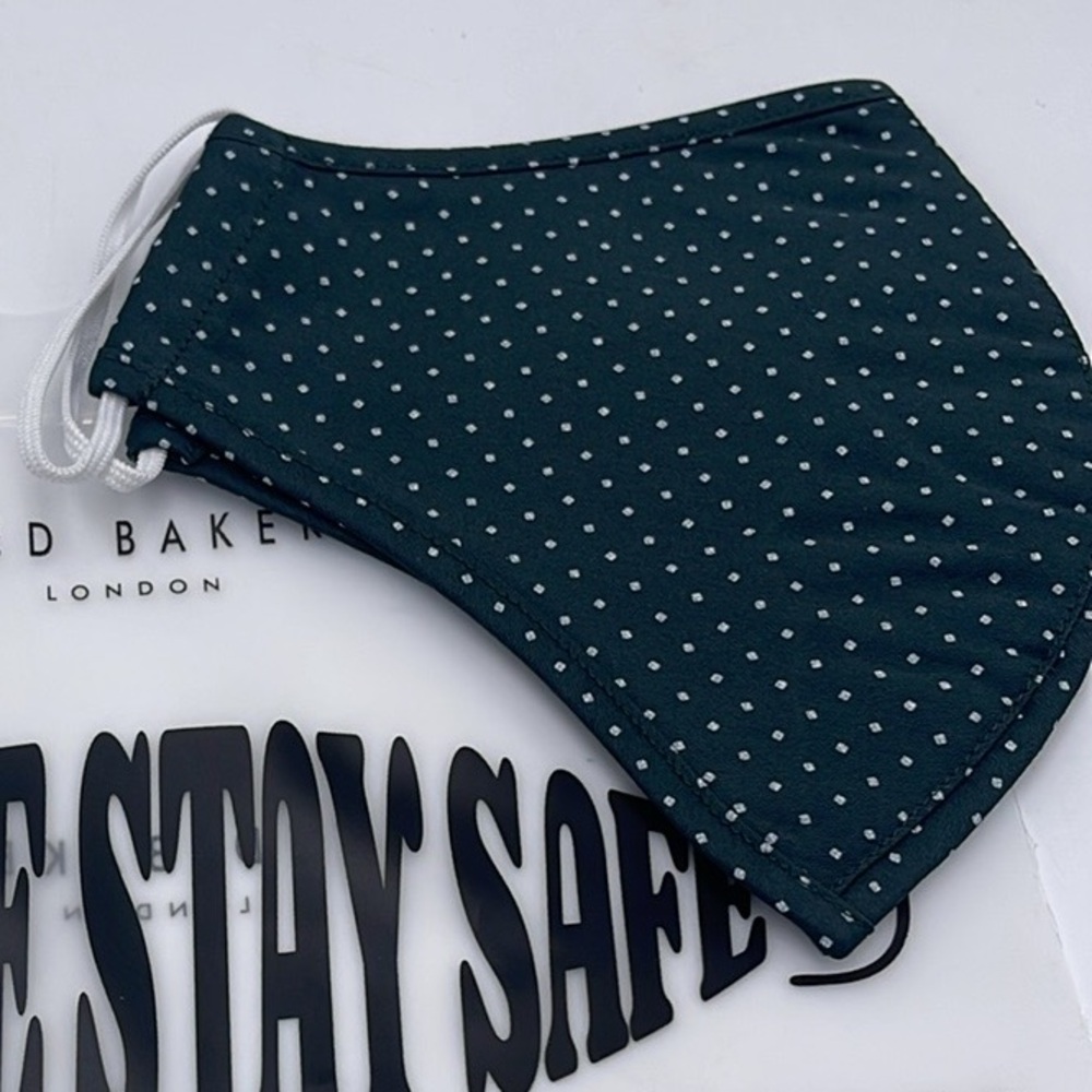 Ted Baker Polka Dot Face Mask TED BAKER LONDON Reversible Reusable FACE MASK